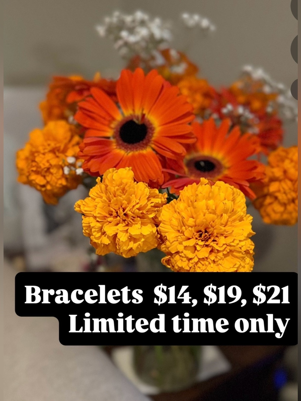 Orange and Yellow Floral Arrangement Home Accent